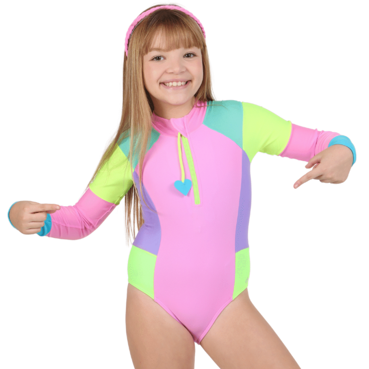 Maiô Infantil Manga Longa Bliss Siri Kids
