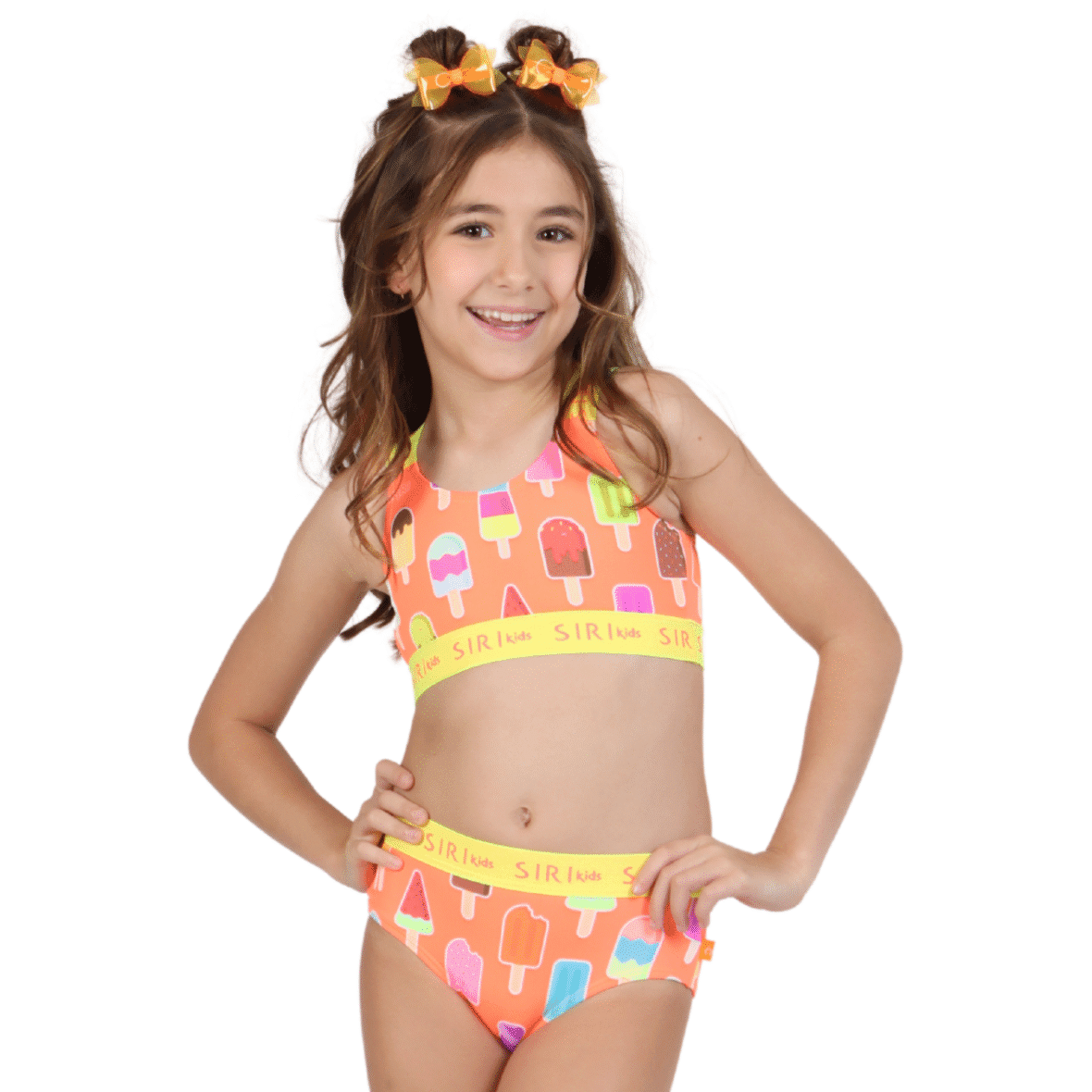 Biquini Infantil Cropped Picolé Siri Kids