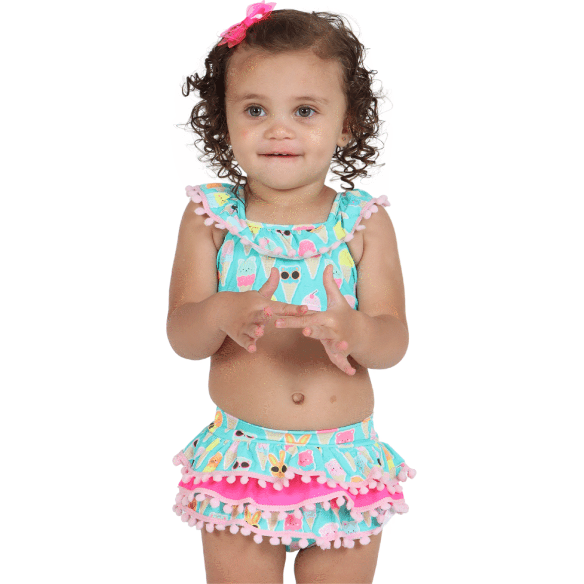 Biquini Infantil Cropped Ice Cut Siri Kids