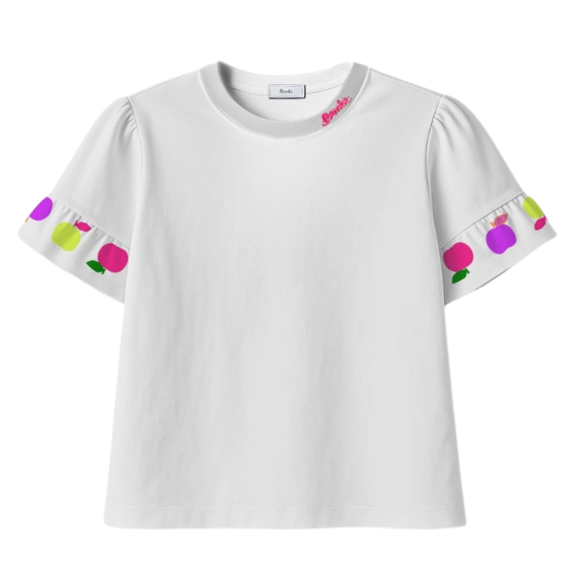 Blusa Infantil Babados Maçãzinha Bimbi