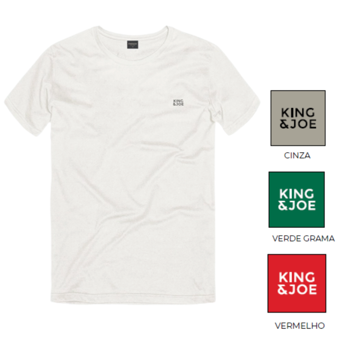 Camiseta Infantil Básica Logotipo King & Joe Play
