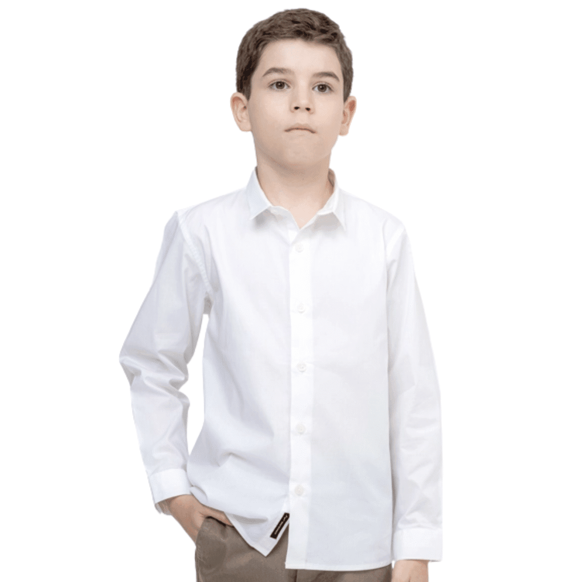 Camisa Infantil Social Elastano King & Joe Play
