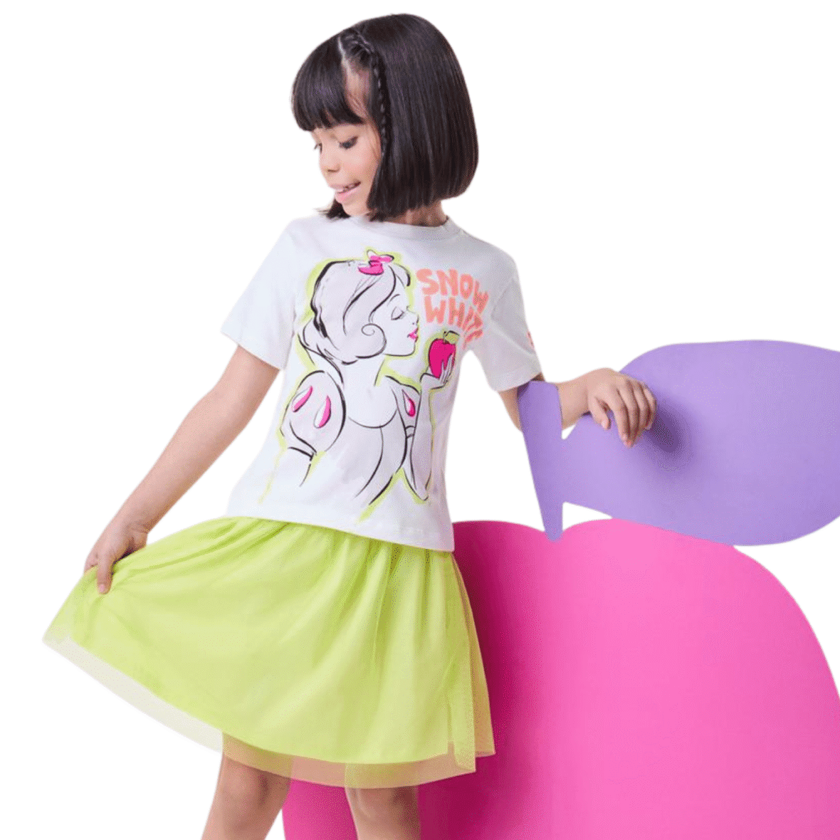 Conjunto Infantil Princesa Branca de Neve Bimbi