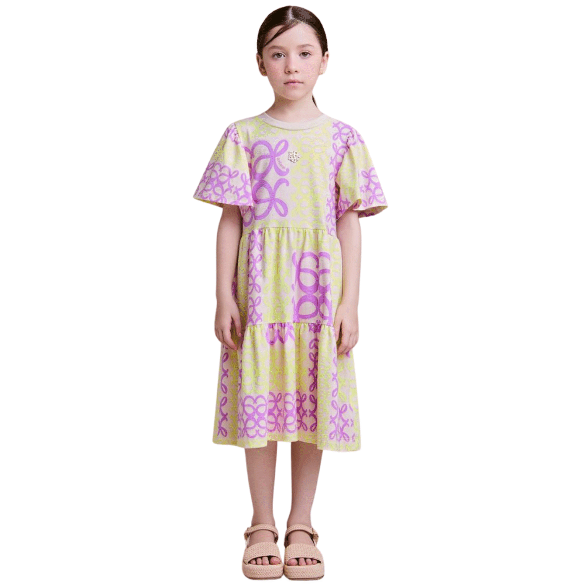 Vestido Infantil Elemental Animê