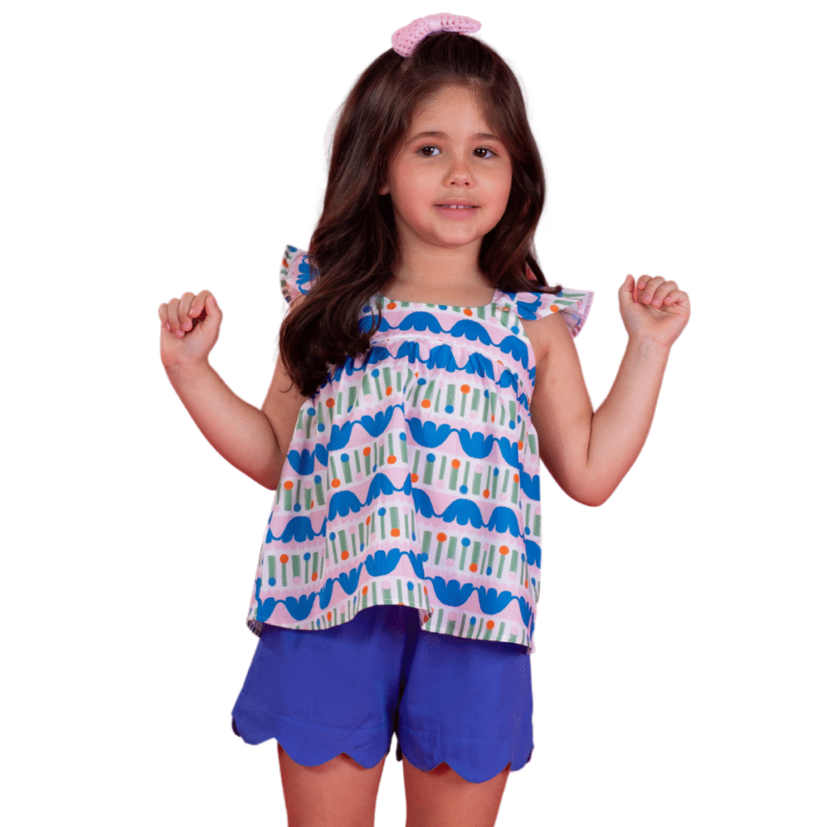 Conjunto Infantil Estampa Composê Flor de Luz Precoce