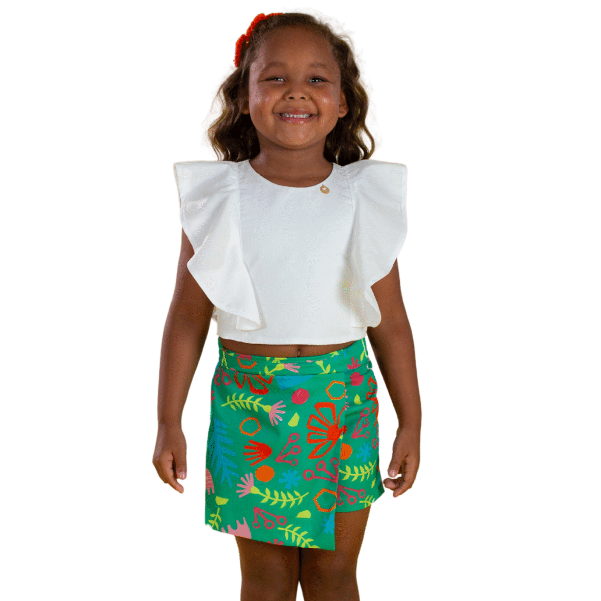 Conjunto Infantil Estampa Colagem Precoce