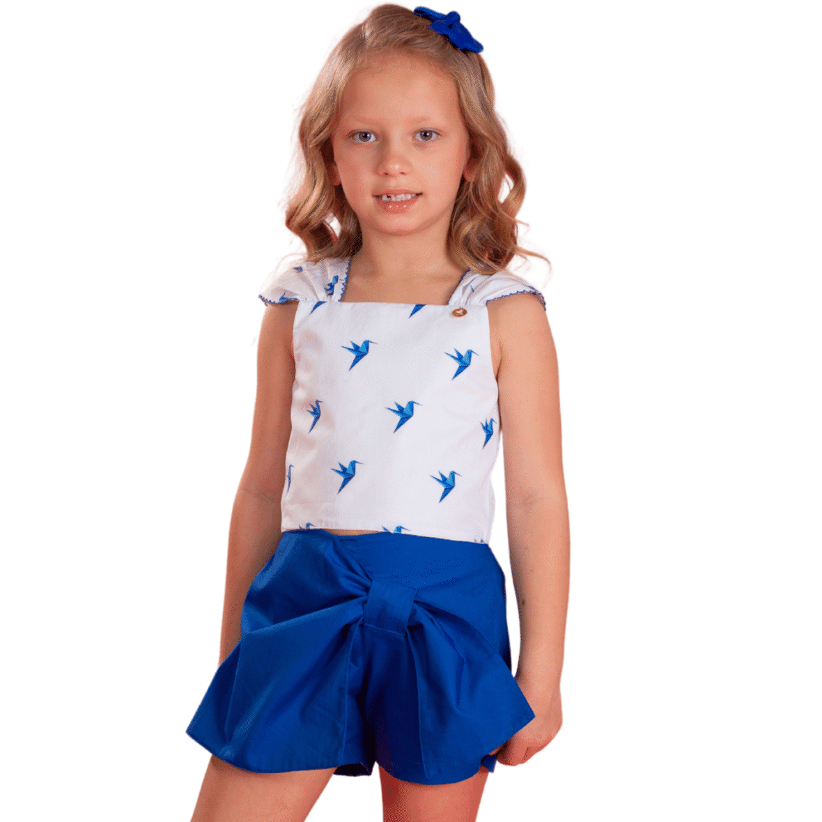 Conjunto Infantil Estampa origami Branco Precoce