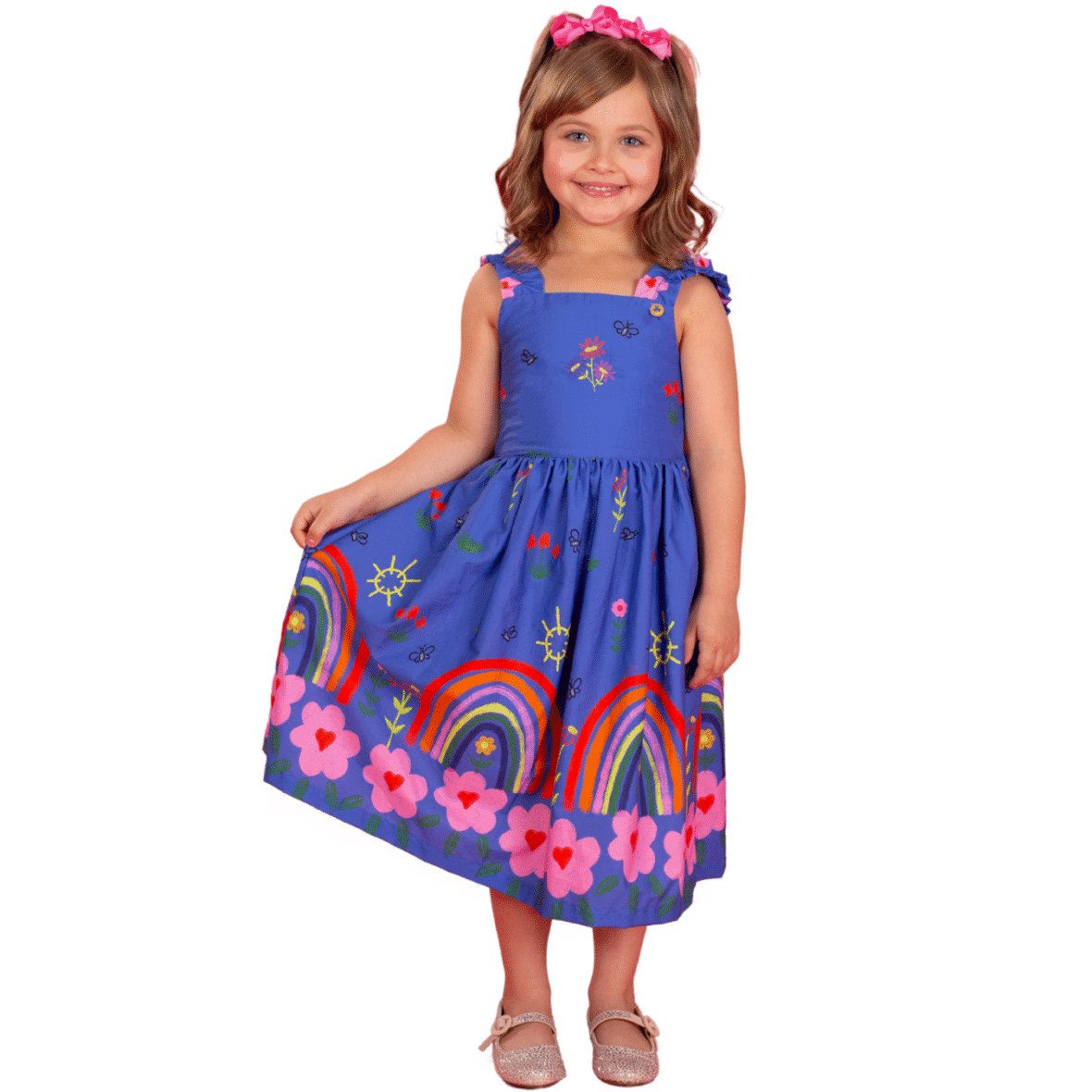 Vestido Infantil Desenho Giz de Cera Precoce