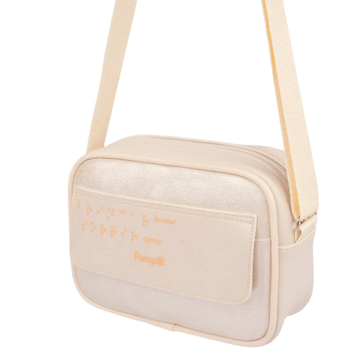 Bolsa Tiracolo Infantil Braille Nude Pampili