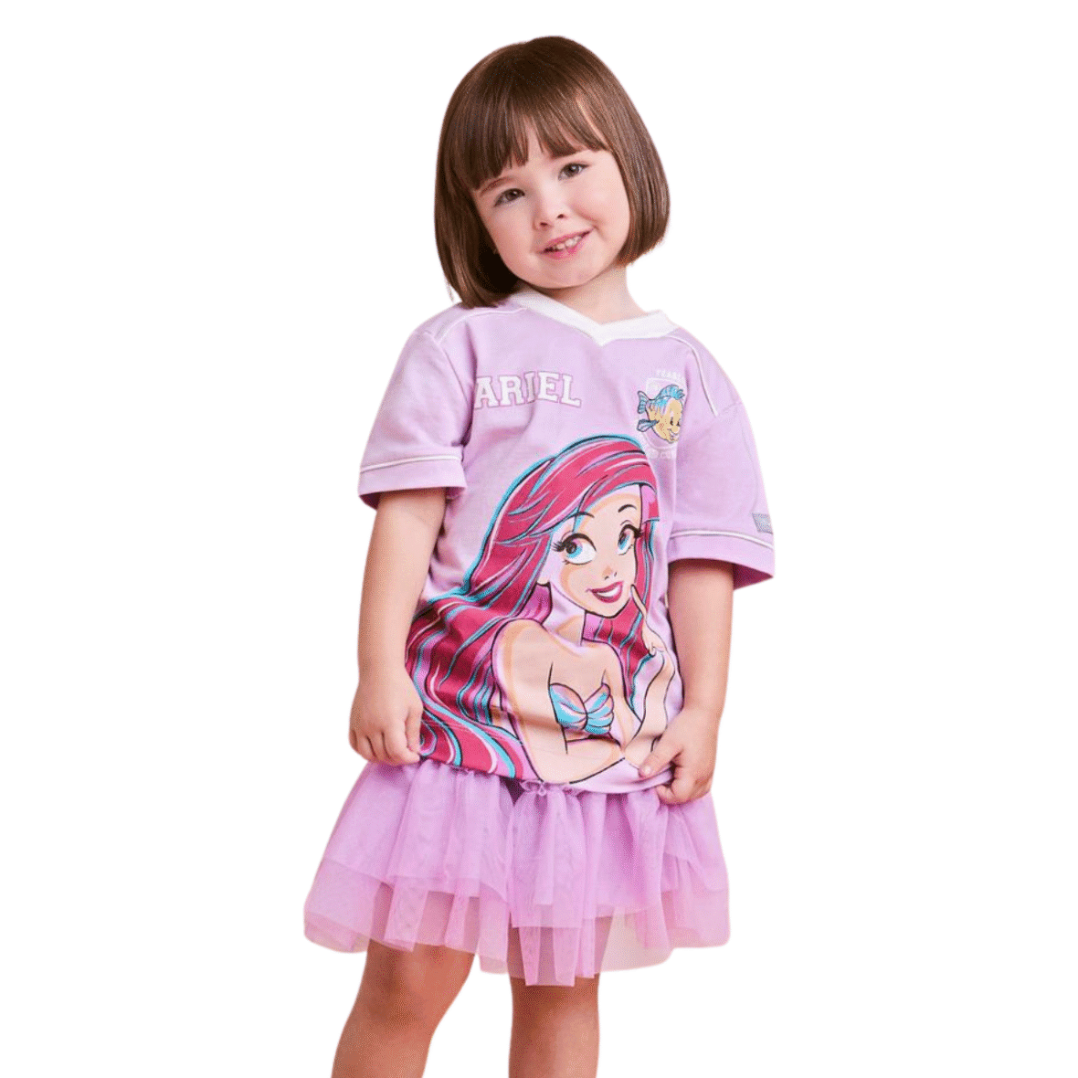 Saia Infantil de Tule Violeta Animê