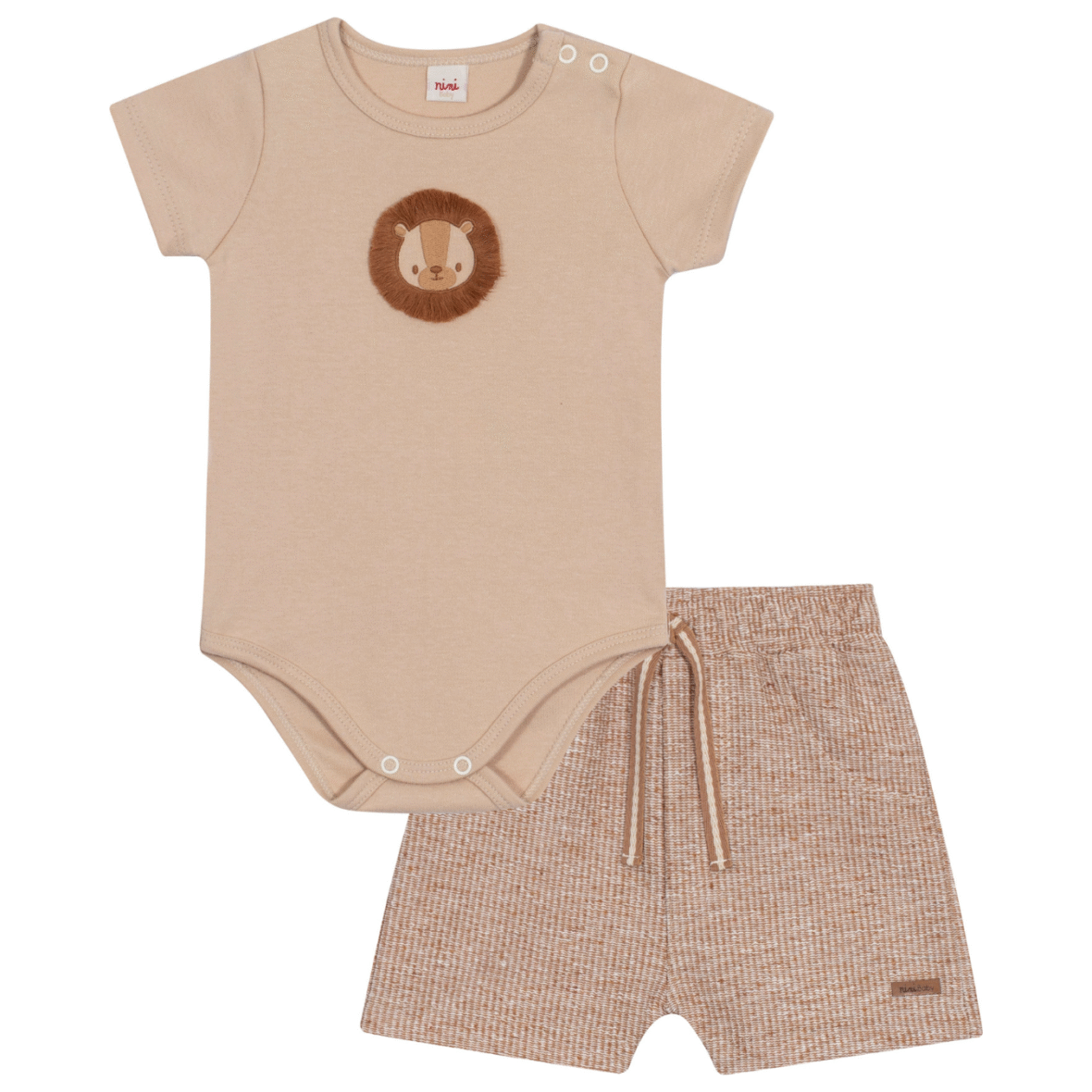 Conjunto Bebê Menino Mini Safari Nini & Bambini