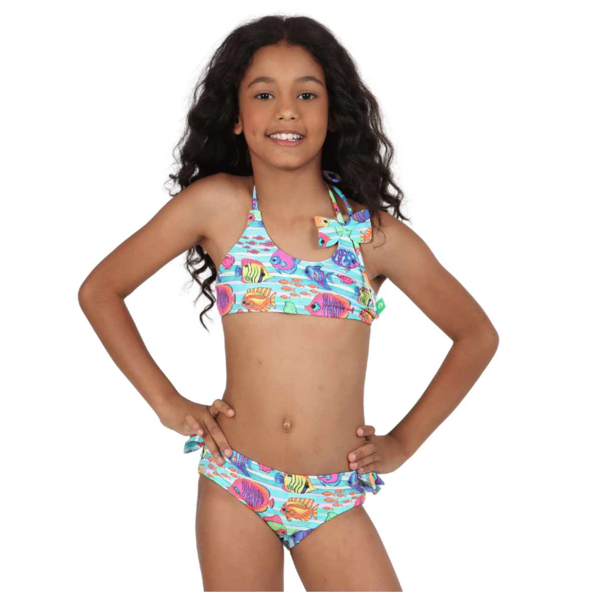 Biquini Infantil Faixinha Aquarela Kids