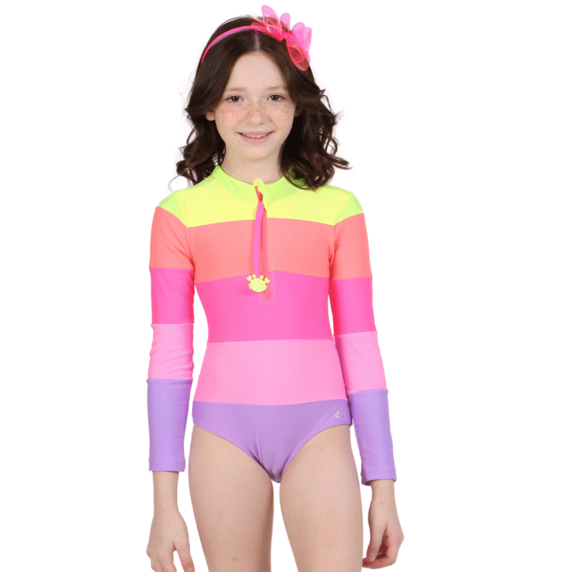 Maiô Infantil Manga Longa Spirit Siri Kids