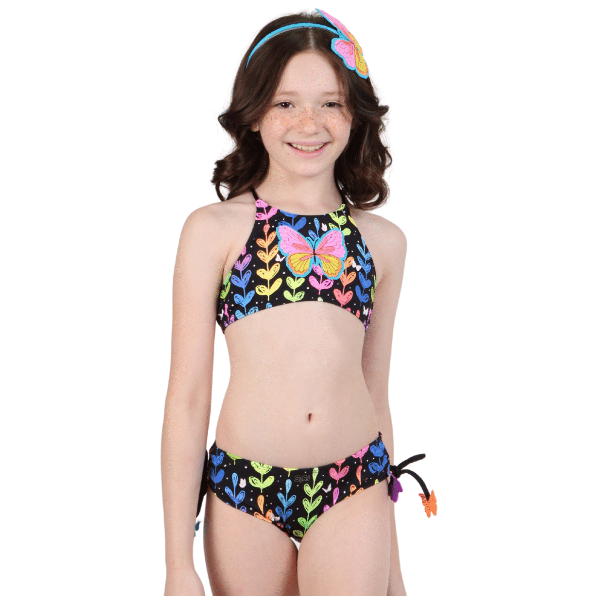 Biquini Infantil Cropped Borboleta Siri Kids