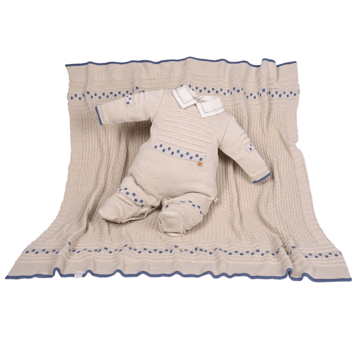 Kit Saída de Maternidade Tricot Pedro Beth Bebê