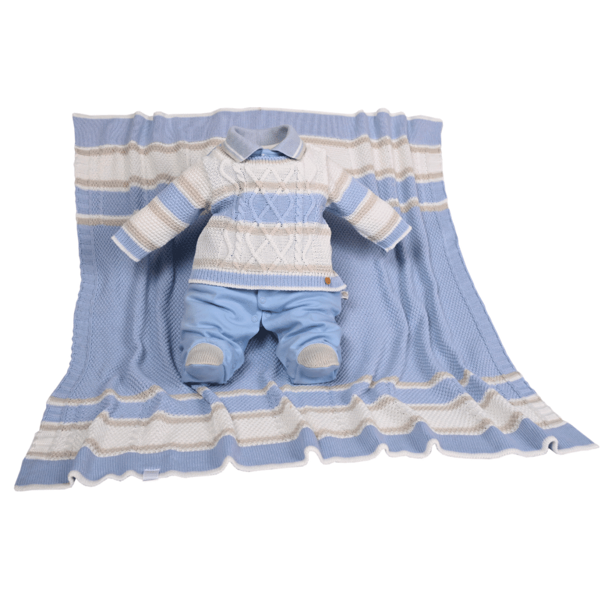 Kit Saída de Maternidade Tricot Lucca Beth Bebê