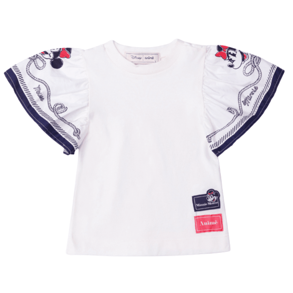 Blusa Infantil com Mangas Bufantes Minnie Animê