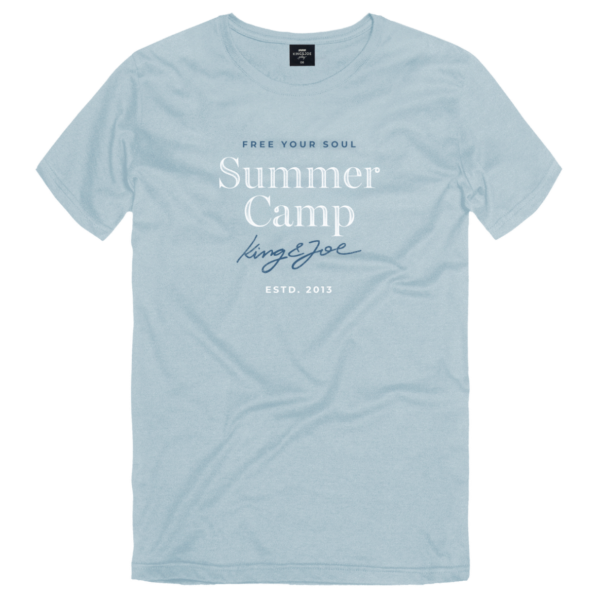 Camiseta Infantil Malha Summer Camp King & Joe Play