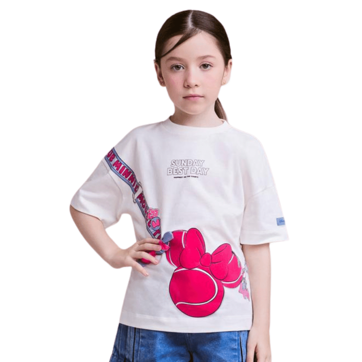 Blusa Infantil com com Bolsa da Minnie Mouse Animê