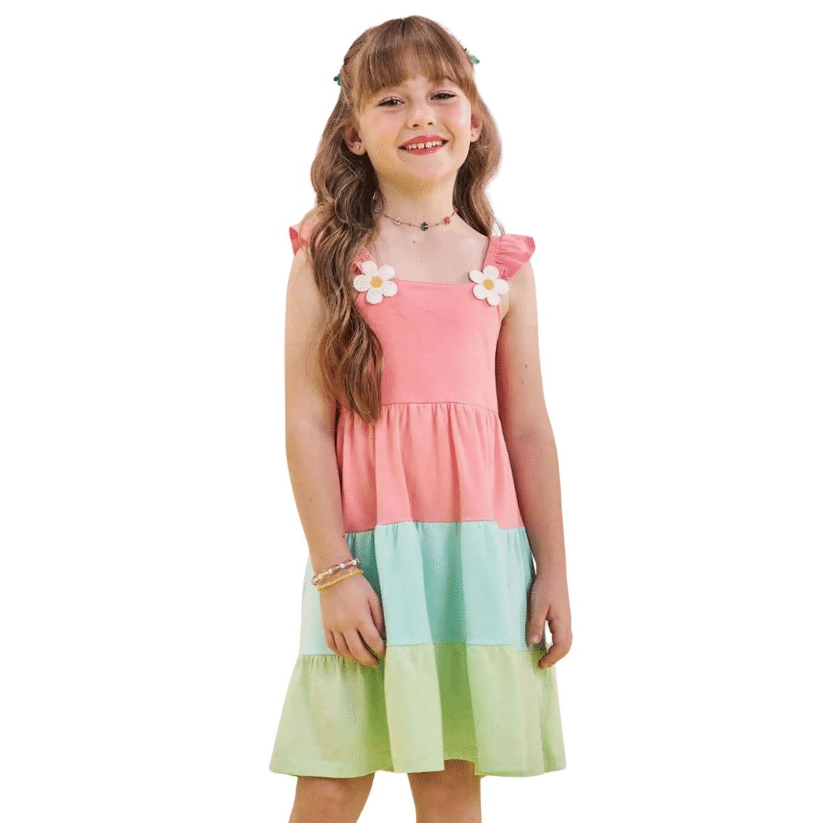 Vestido Infantil em Meia Malha Infanti