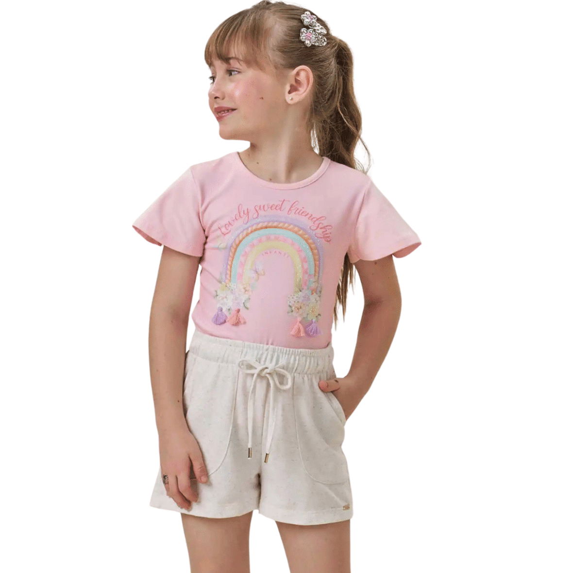 Conjunto Infantil Blusa e Short Infanti