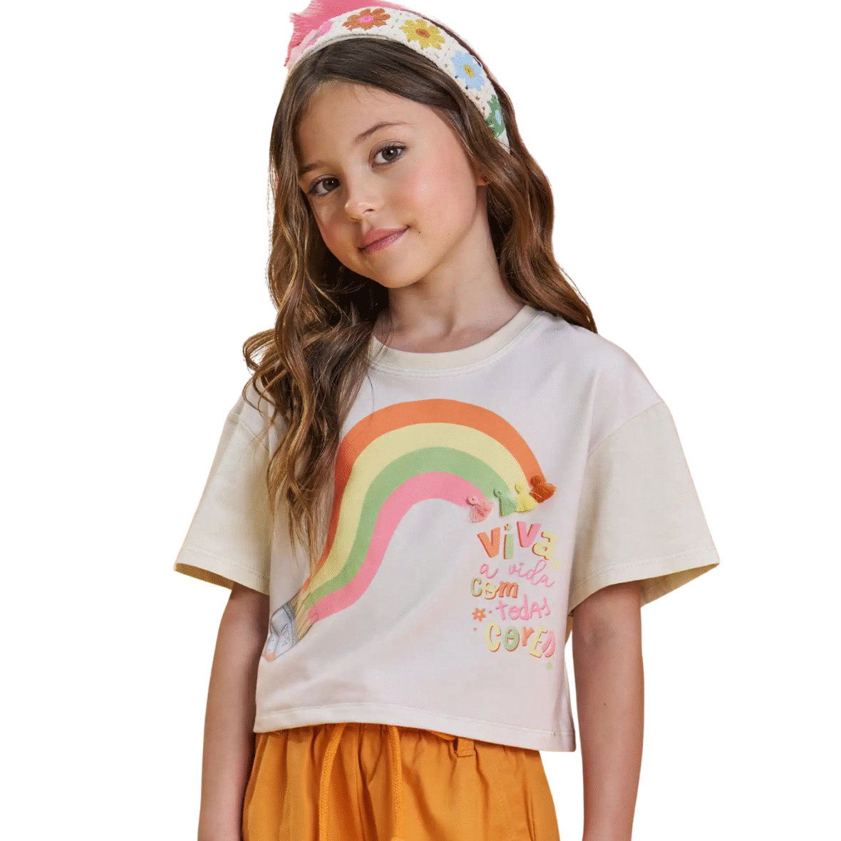 Blusa Infantil Boxy em Meia Malha Infanti