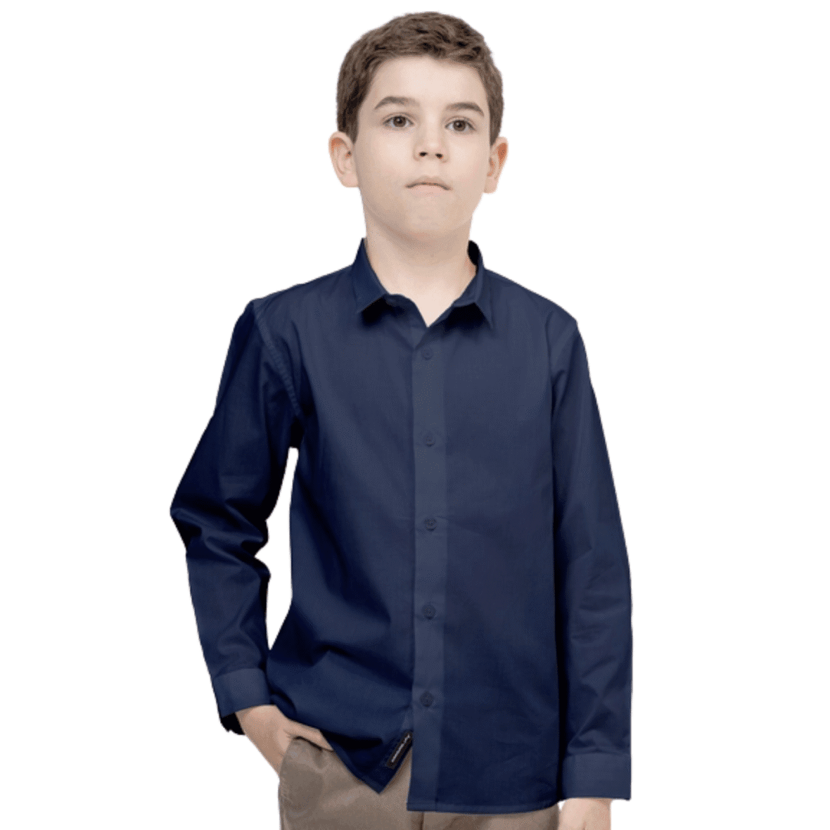 Camisa Infantil Social Elastano King & Joe Play