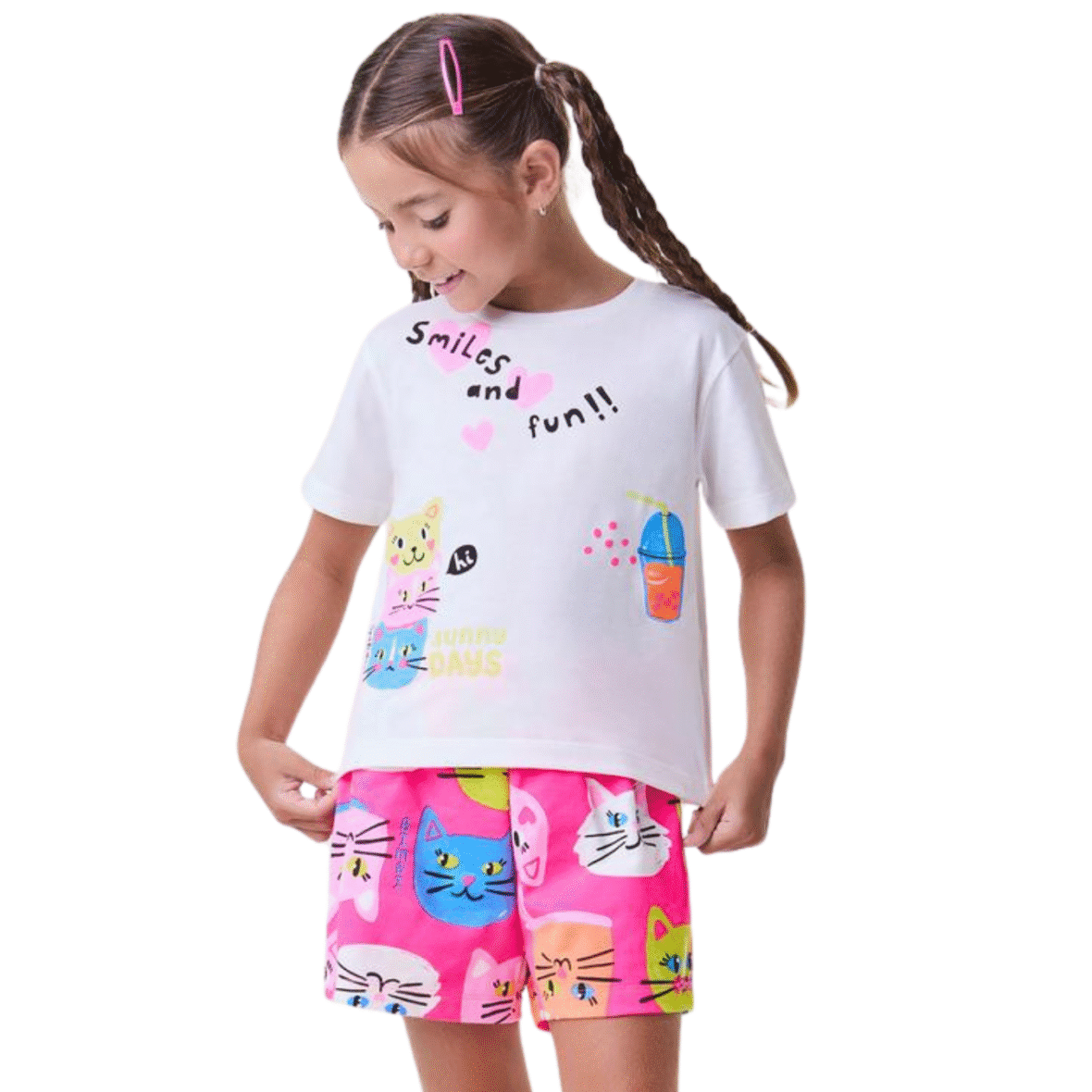 Conjunto Infantil de Gatinhos Smiles and Fun Bimbi
