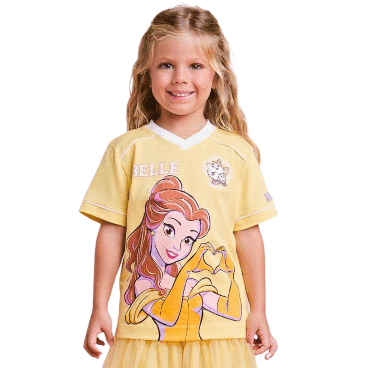 Blusa Infantil Princesa Disney Bela Animê