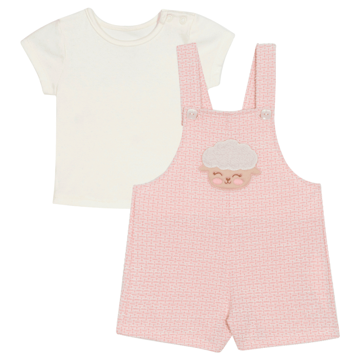 Jardineira Bebê Menina Mundo das Nuvens Nini & Bambini