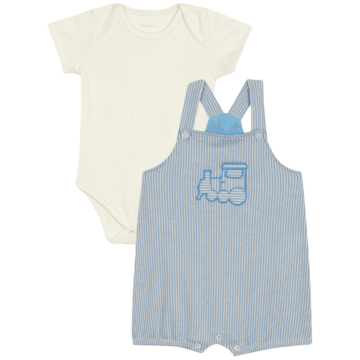 Jardineira Bebê Menino Brinquedoteca Nini & Bambini