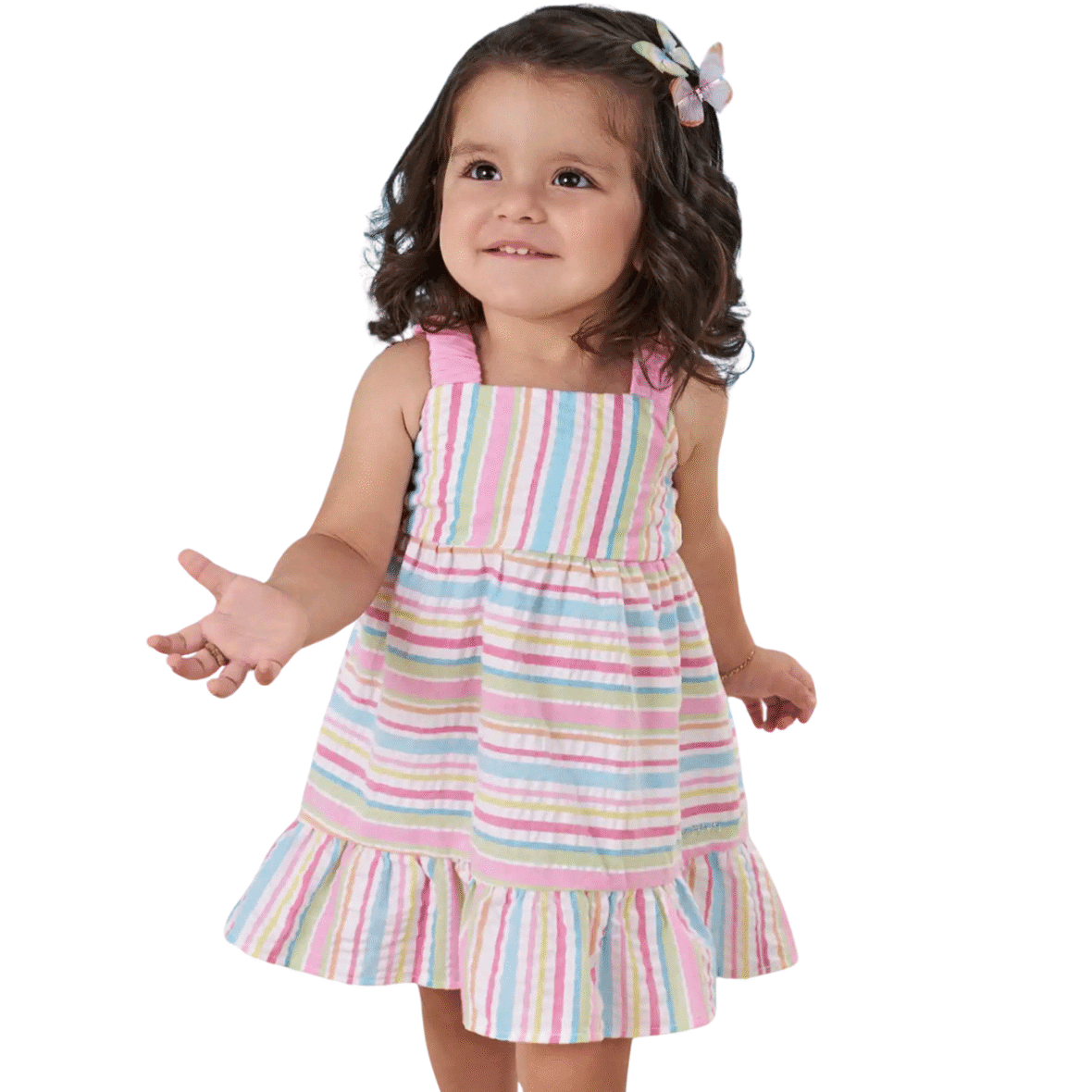 Vestido Infantil em Tecido Rainbow Infanti