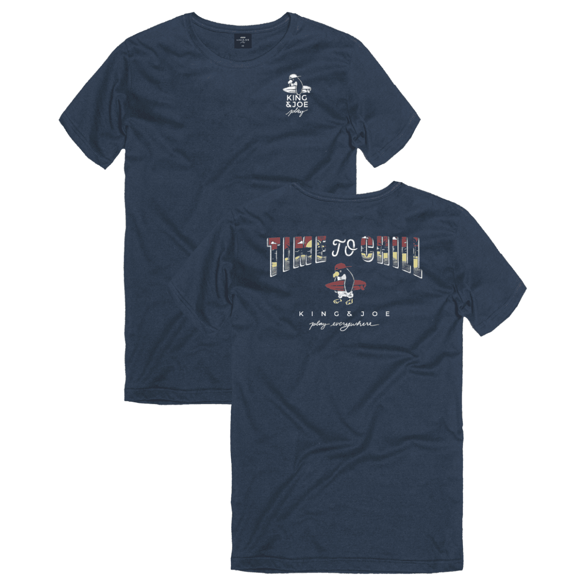 Camiseta Infantil Malha Time To Chill King & Joe Play