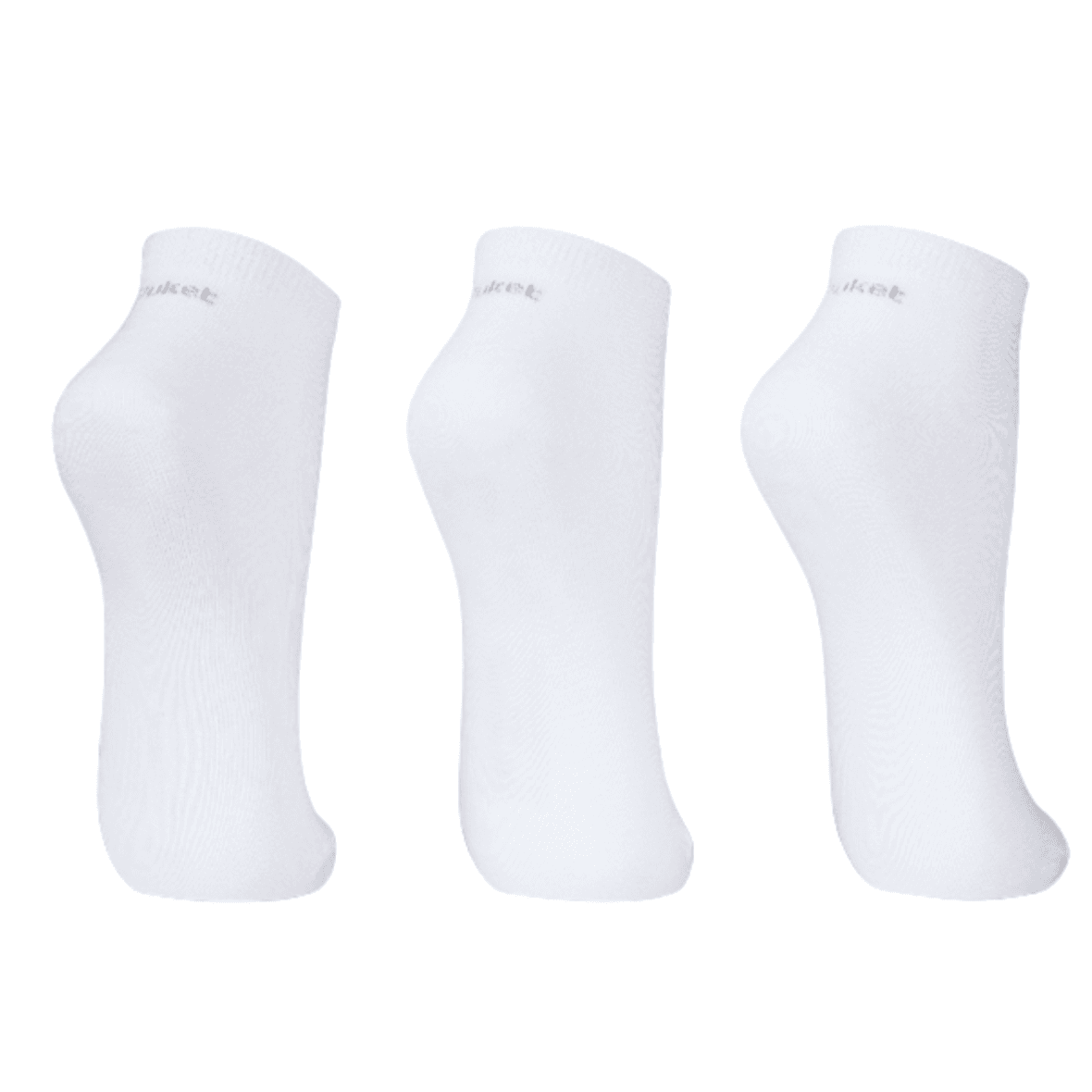 Kit com 3 Meias Cano Curto Unissex Kids Lisas Puket