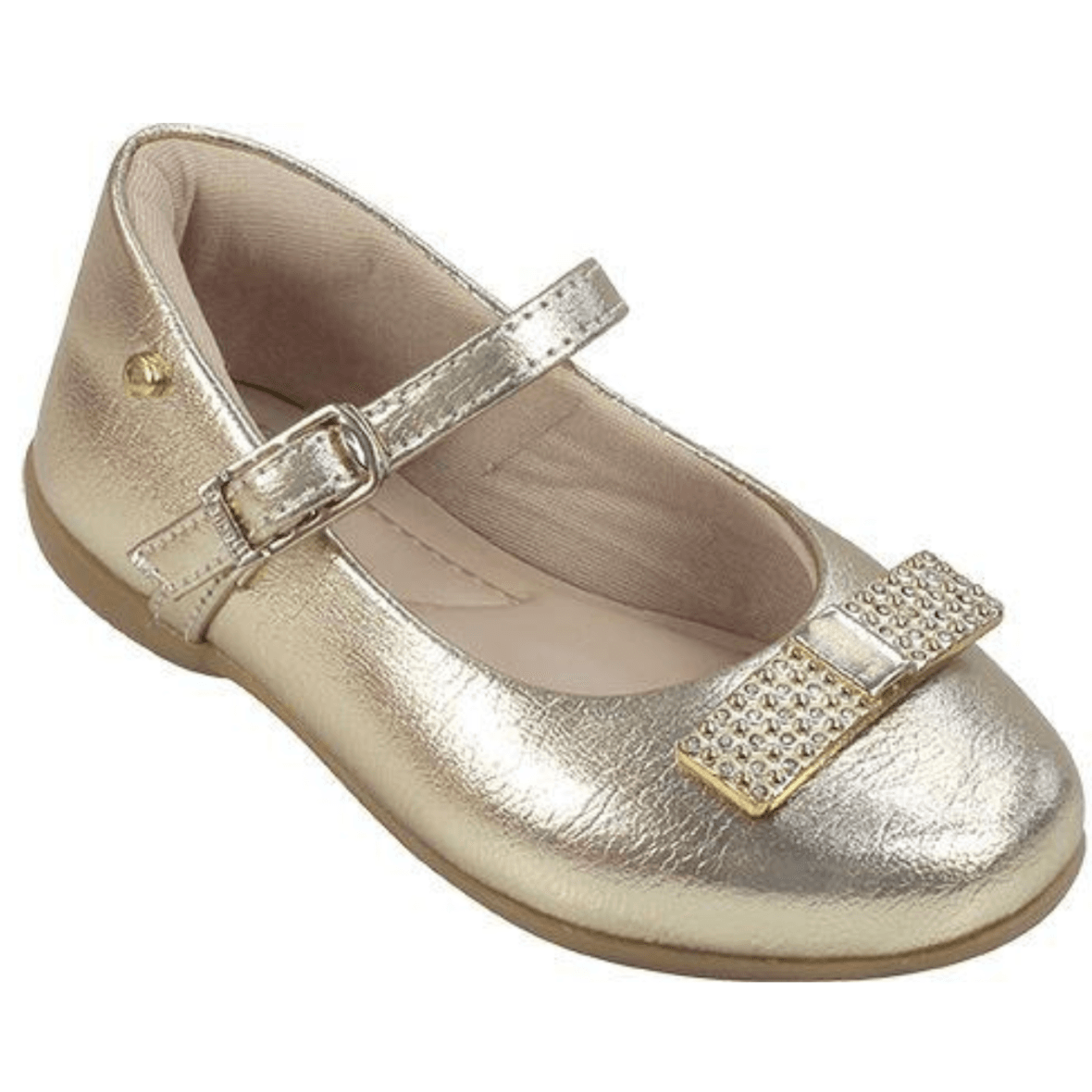 Sapatilha Bailarina Dourada Pampili