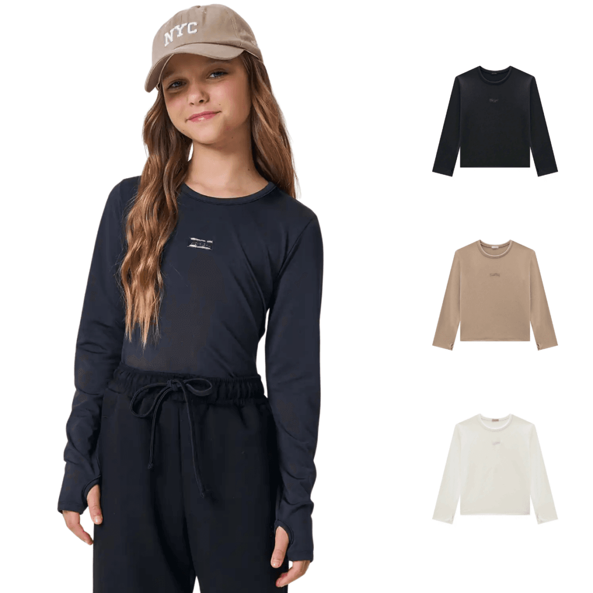 Blusa Juvenil em Termoskin Peluciado Vic&Vicky