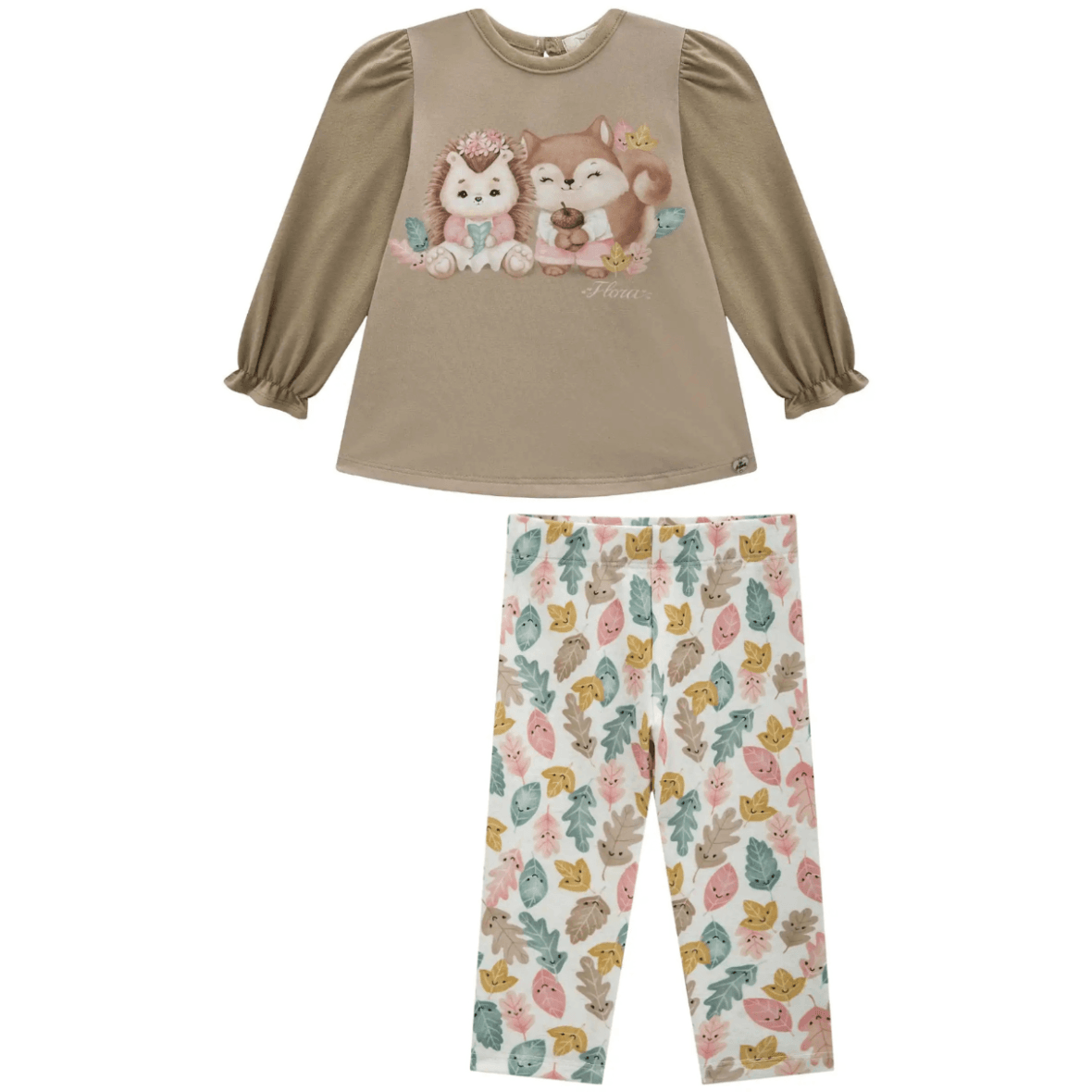 Conjunto Infantil Bata e Legging Infanti