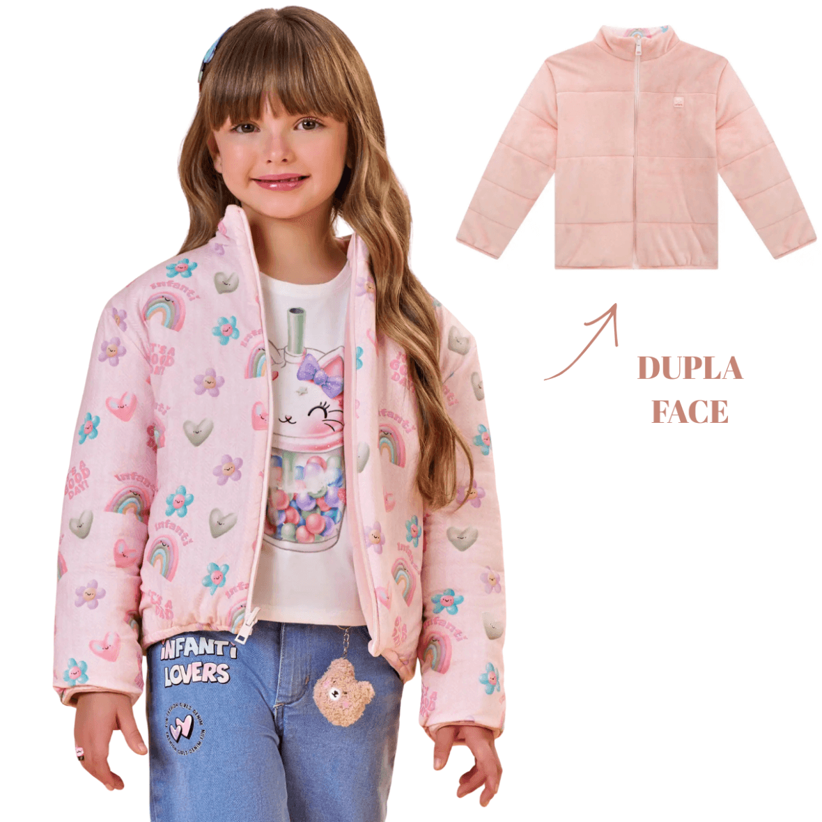 Jaqueta Infantil Puffer Reversível Infanti