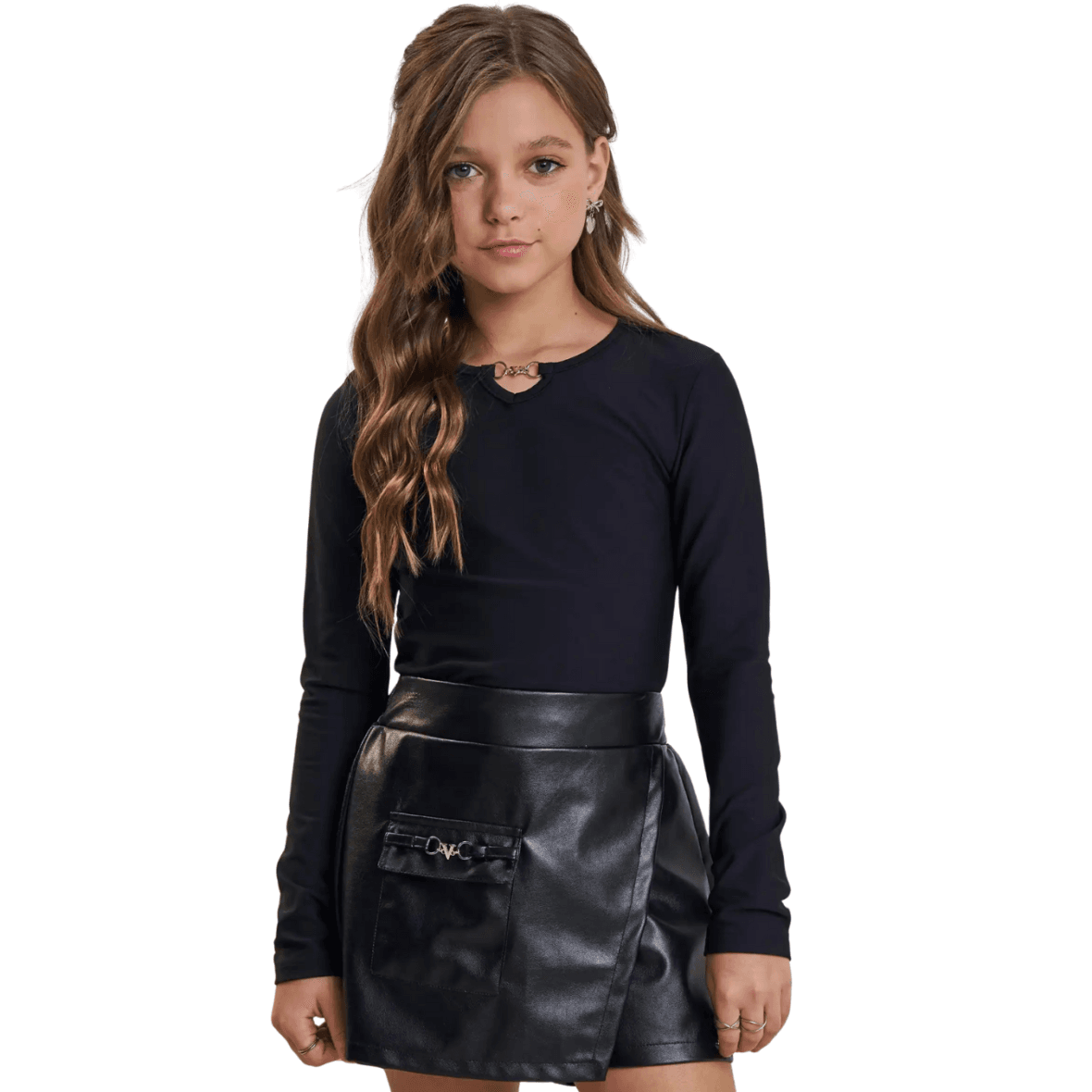 Blusa Juvenil em Poliamida Vic&Vicky