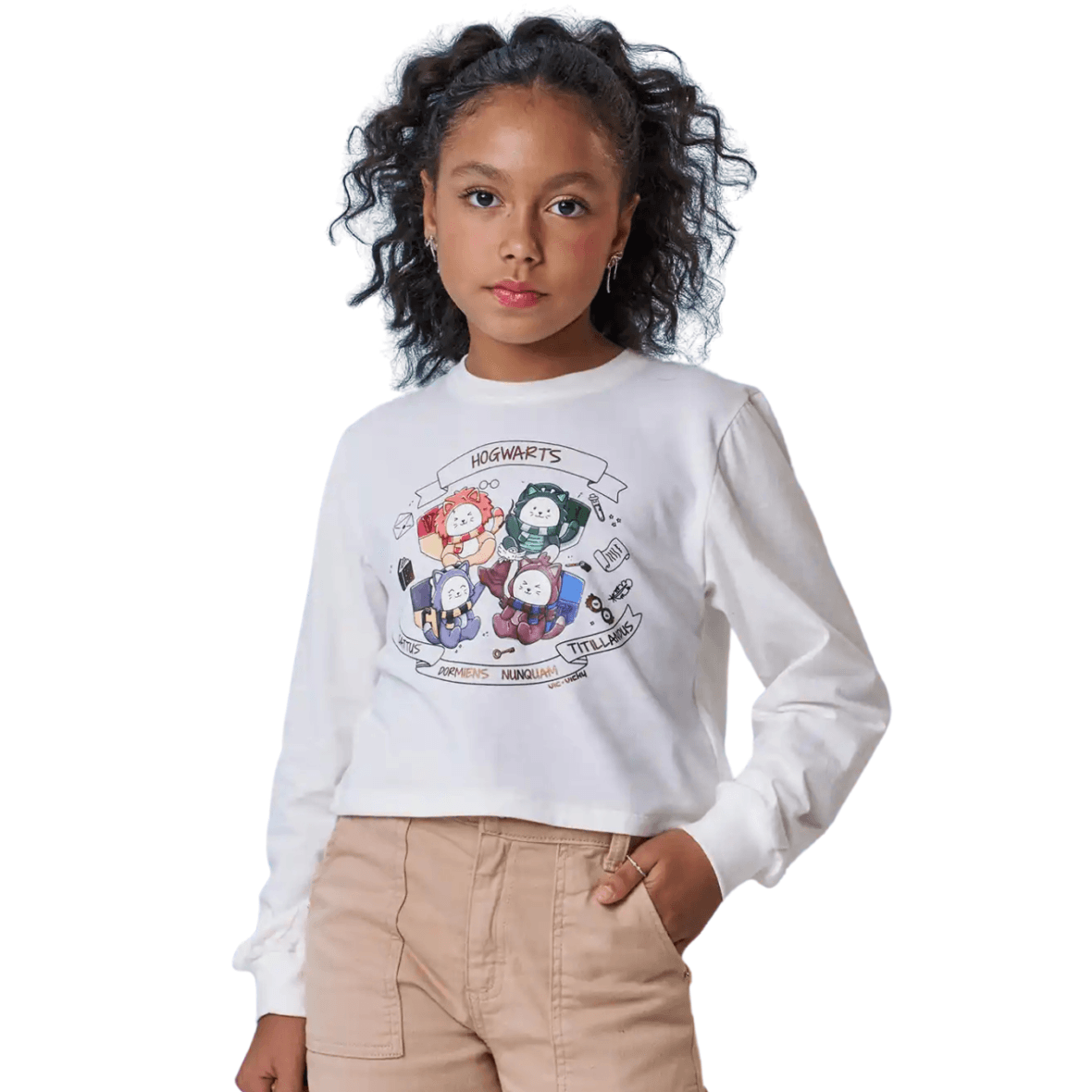 Blusa Juvenil Boxy Over em Malha Vic&Vicky