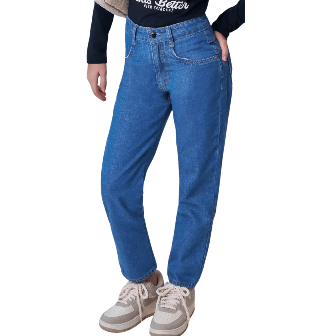 Calça Juvenil Mom em Jeans Arkansas Vic&Vicky