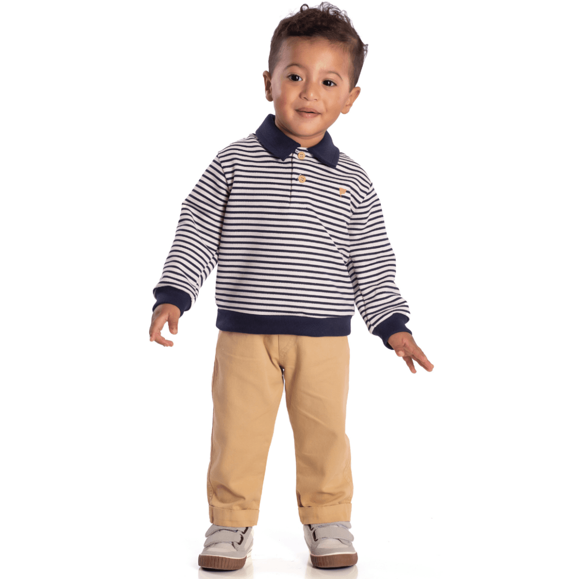 Conjunto Menino Polo Listrada Nini & Bambini