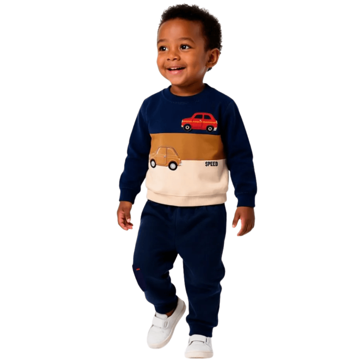 Conjunto Infantil Moletom Carrinhos Kyly