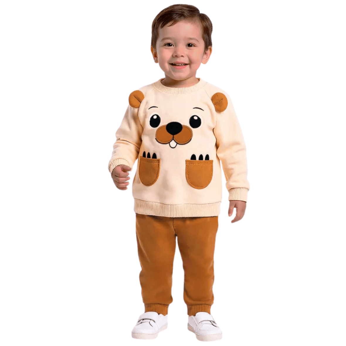 Conjunto Infantil Moletom Castor Kyly