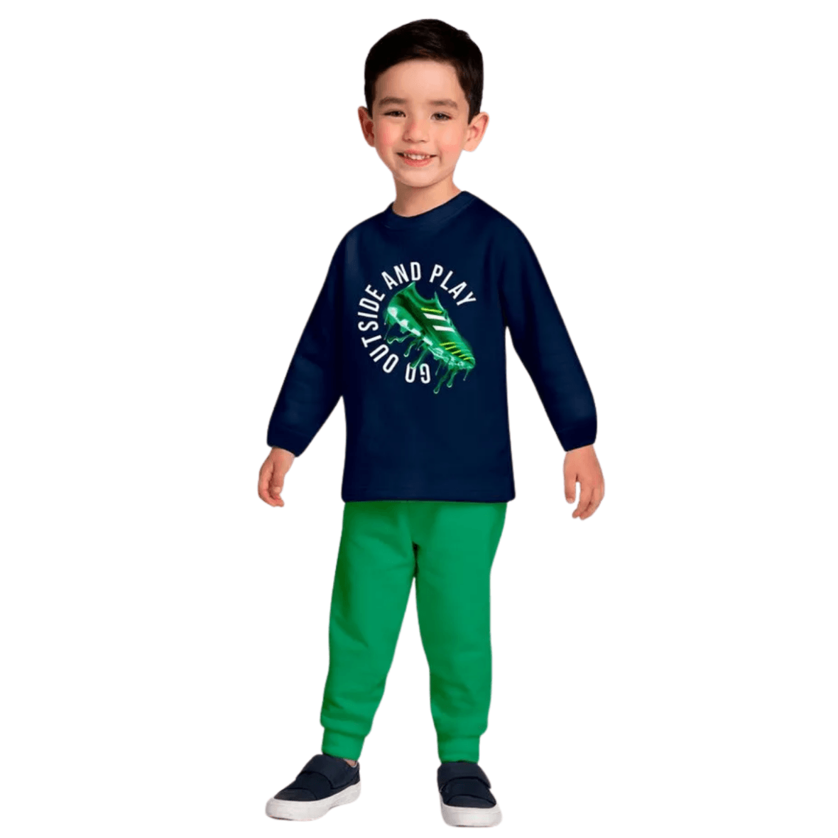 Conjunto Infantil Moletinho Futebol Kyly