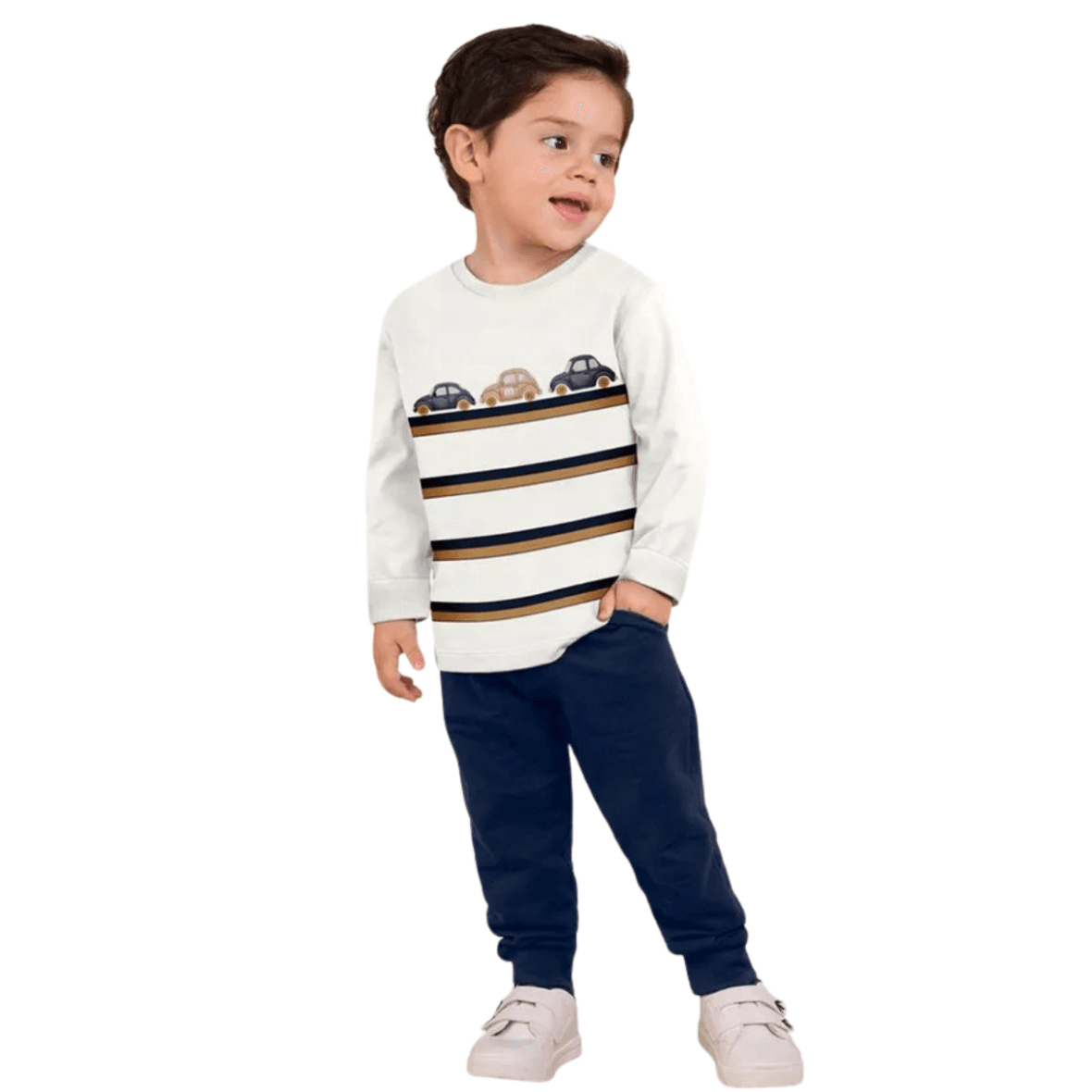 Conjunto Infantil Moletom Carrinhos Milon