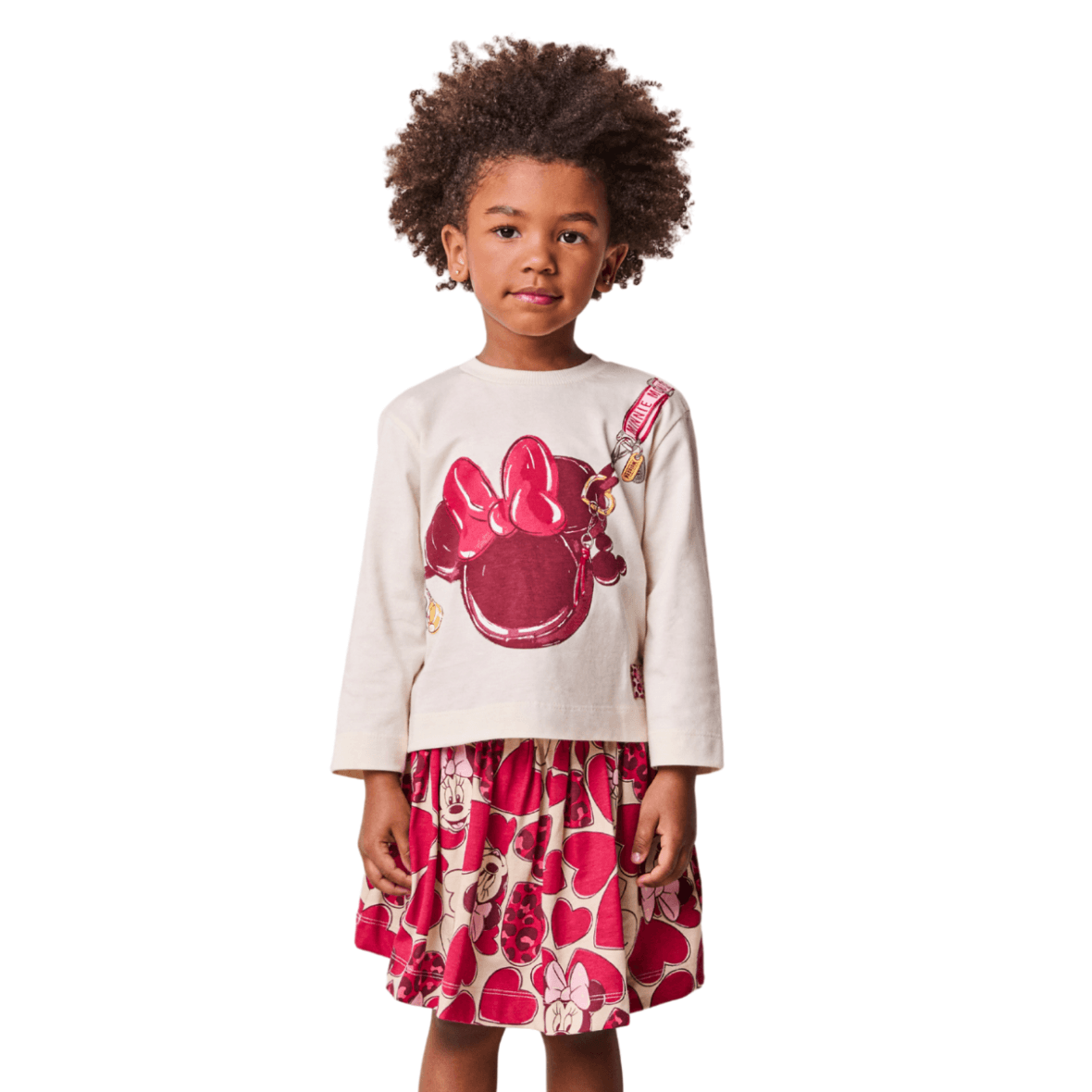 Conjunto Infantil Vermelho Minnie Animê