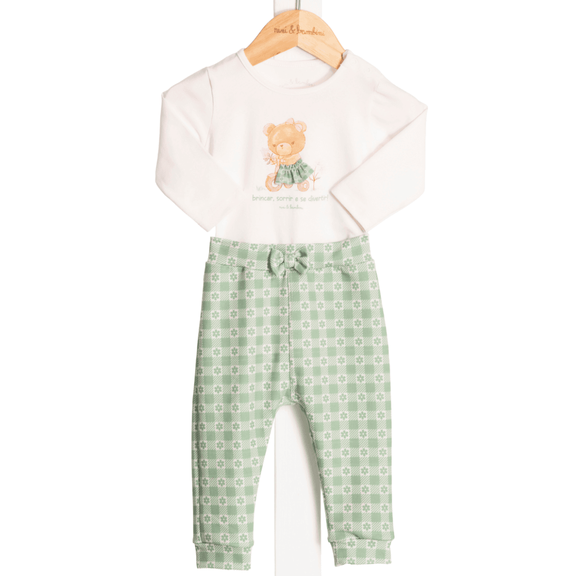 Conjunto Bebê Menina Jardim Delicado Nini & Bambini