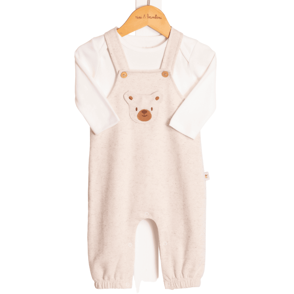 Jardineira Bebê Menino Mundo dos Ursos Nini & Bambini