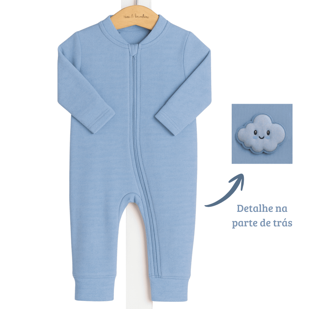 Macacão Bebê Menino Nuvem Nini & Bambini